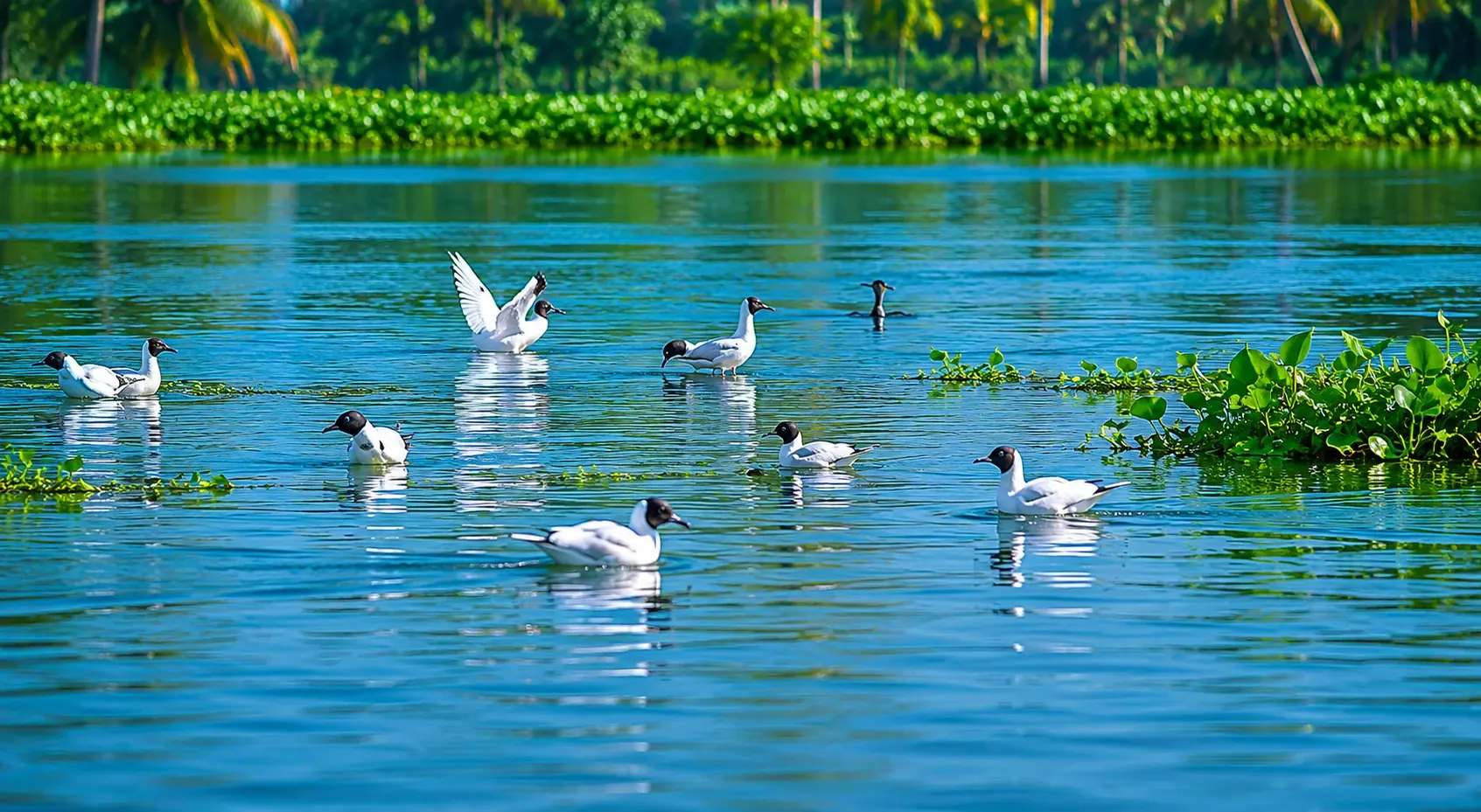 Birdwatching in Kumarakom Kerala backwaters